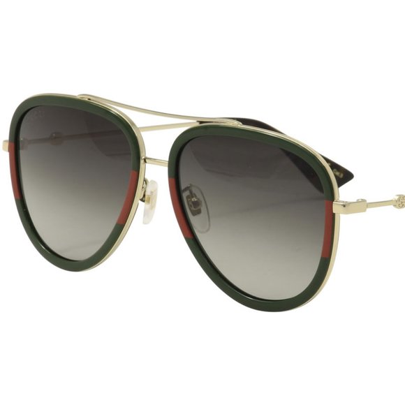 Stylish GUCCI Grey Gradient Pilot Sunglasses - Unisex, Timeless Elegance! main image 7
